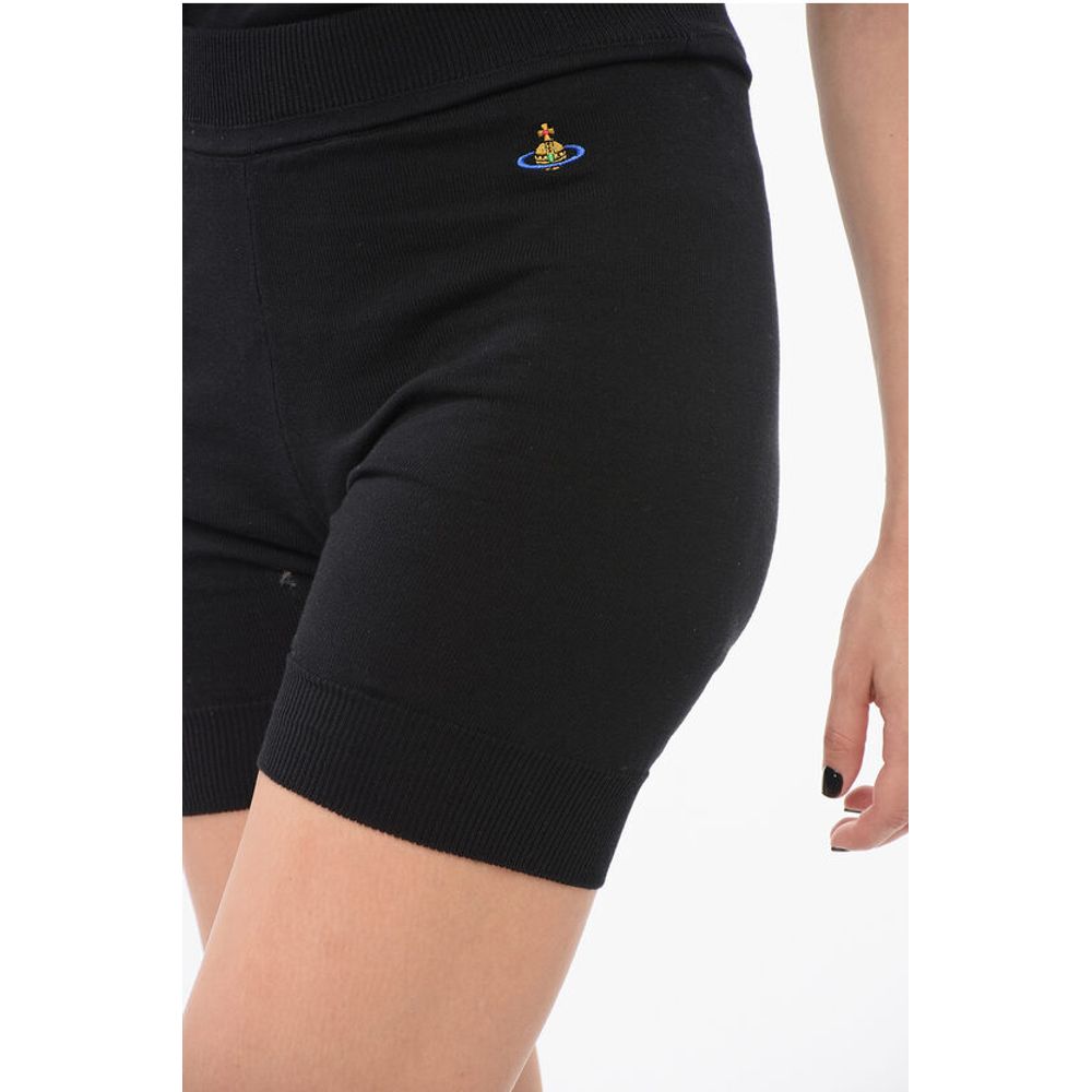 Vivienne Westwood Knitted BEA Shorts with Embroidered Logo
