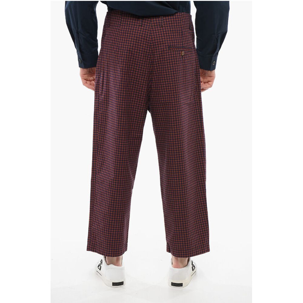 Vivienne Westwood Gingham Patterned Cotton Pants