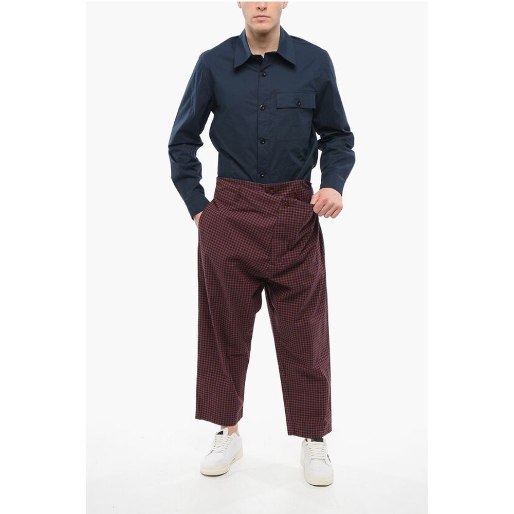 Vivienne Westwood Gingham Patterned Cotton Pants