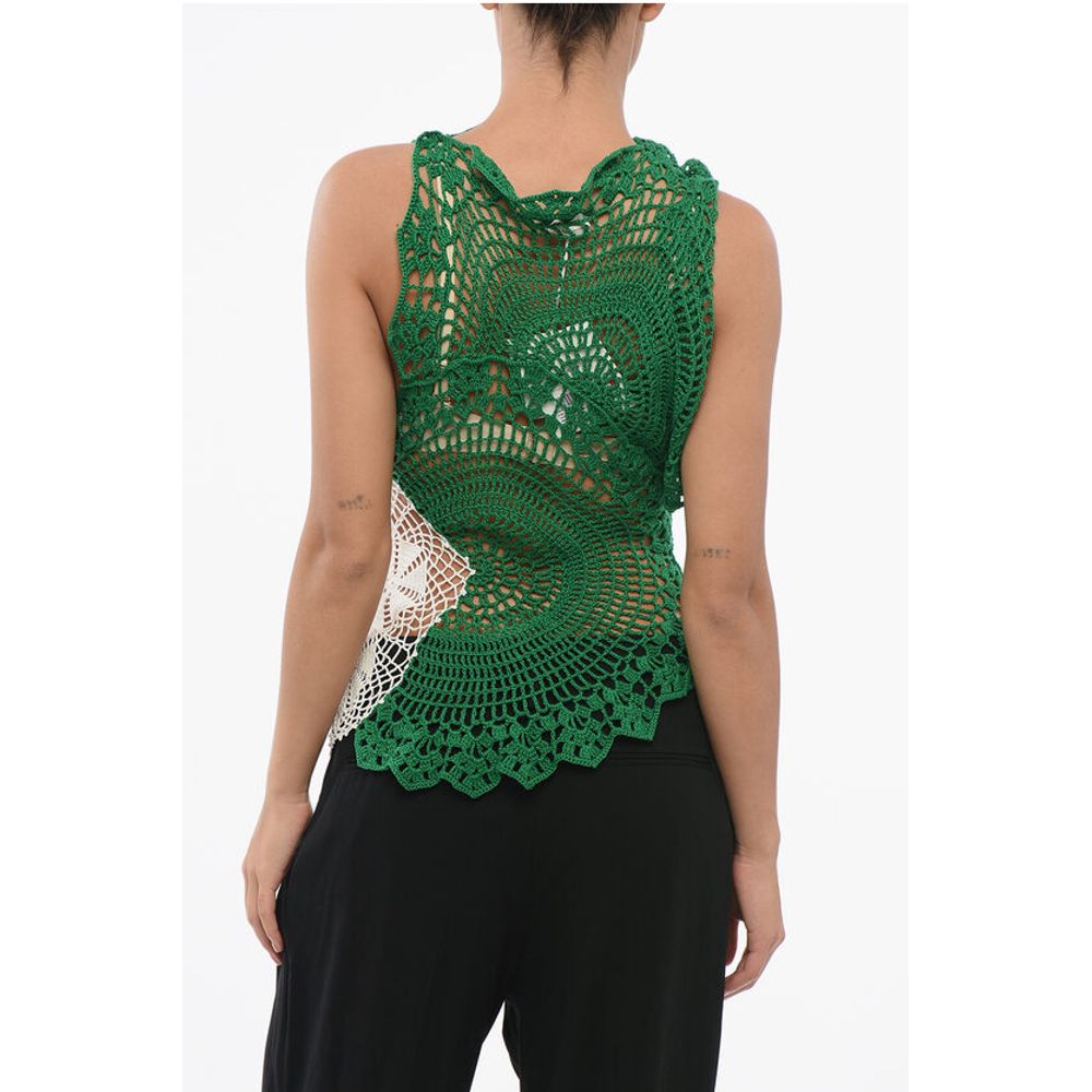The Row Crochet Asymmetric CHRYSTA Top