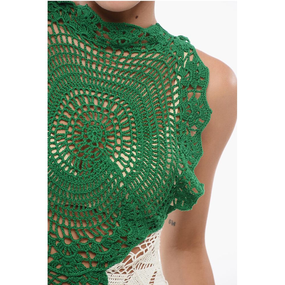 The Row Crochet Asymmetric CHRYSTA Top