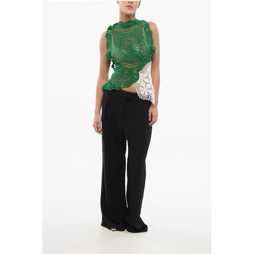 The Row Crochet Asymmetric CHRYSTA Top