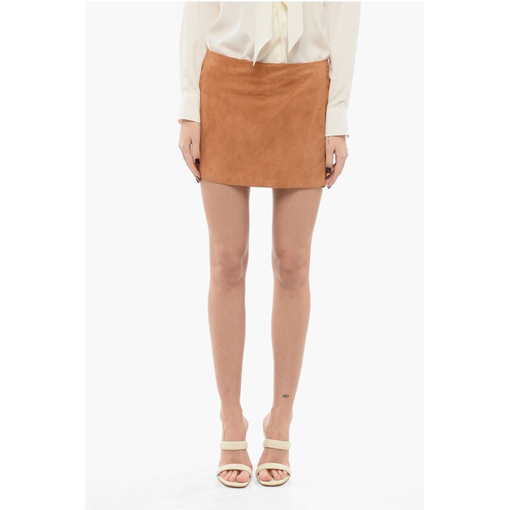 Ermanno Scervino Suede Wrap Shorts