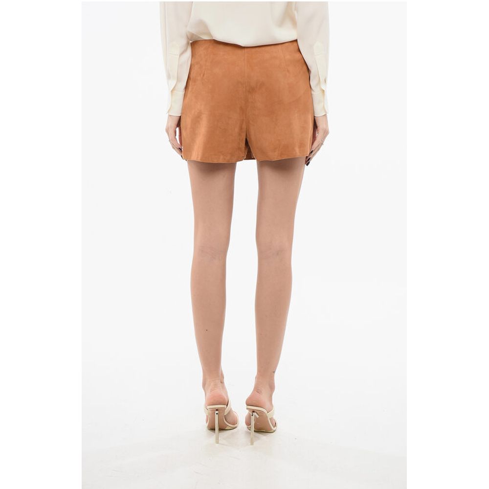 Ermanno Scervino Suede Wrap Shorts
