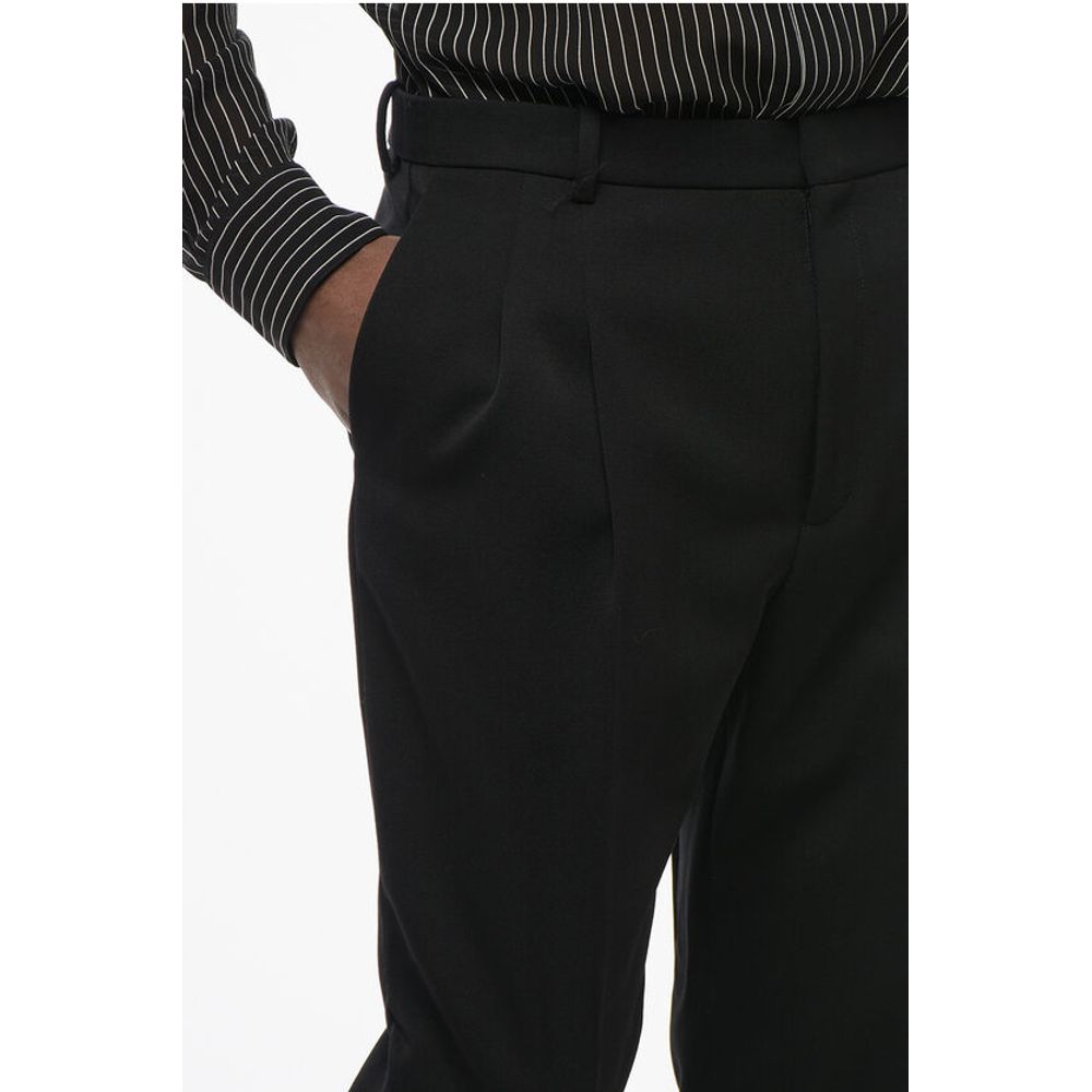 Saint Laurent Double-pleated Wool 4-Pocketed Pants