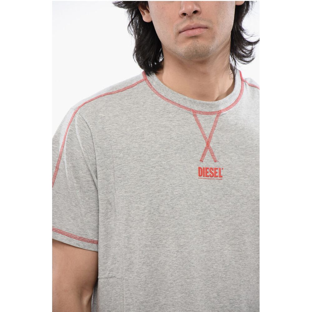 Diesel RED TAG Stretch Cotton UMSET-WILORT Short Pyjamas Set with V