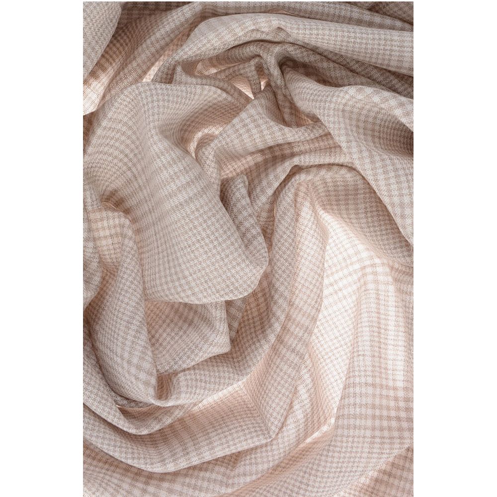 Max Mara Districk Check Motif Wool JANZIR Scarf