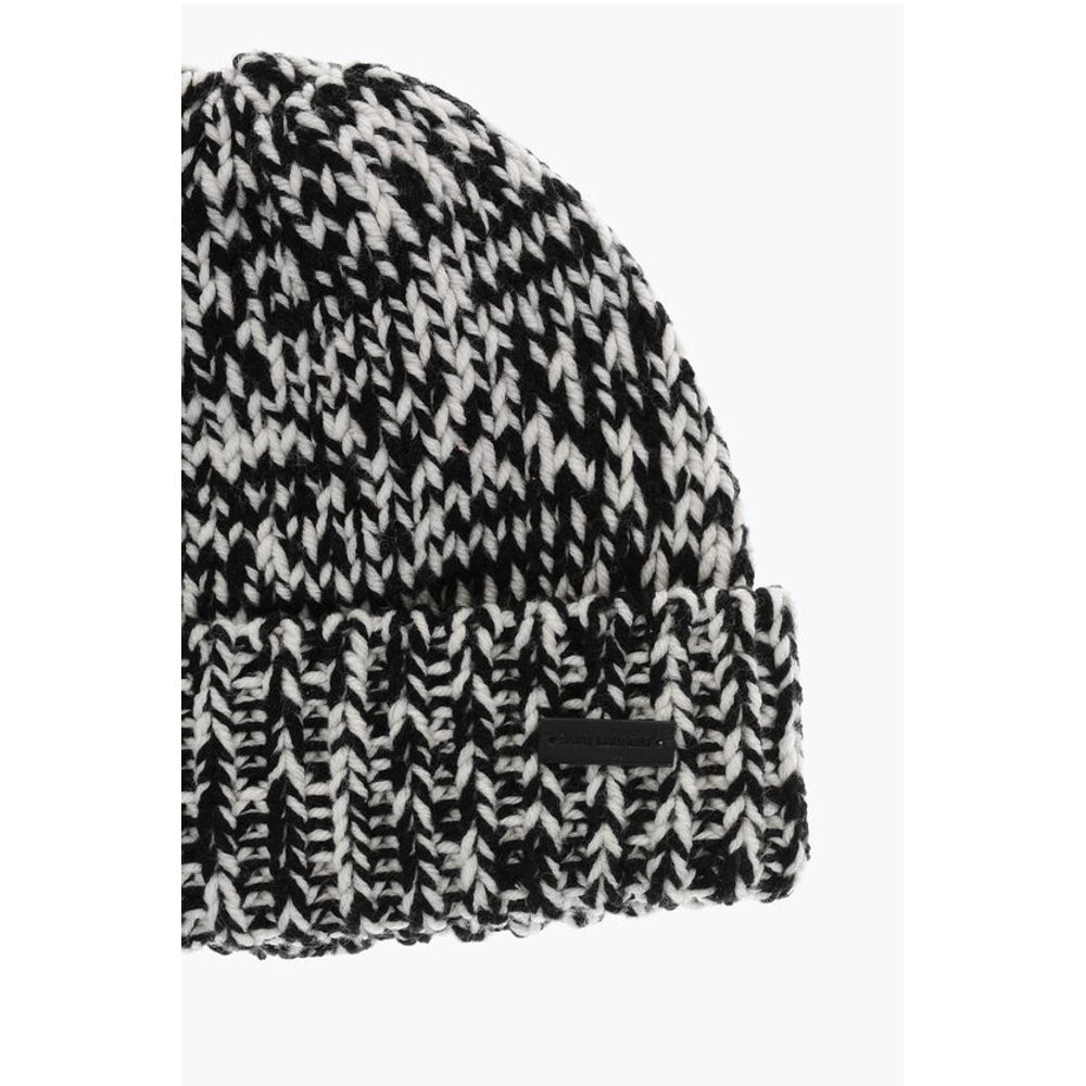 Saint Laurent Two-Tone Wool Beanie