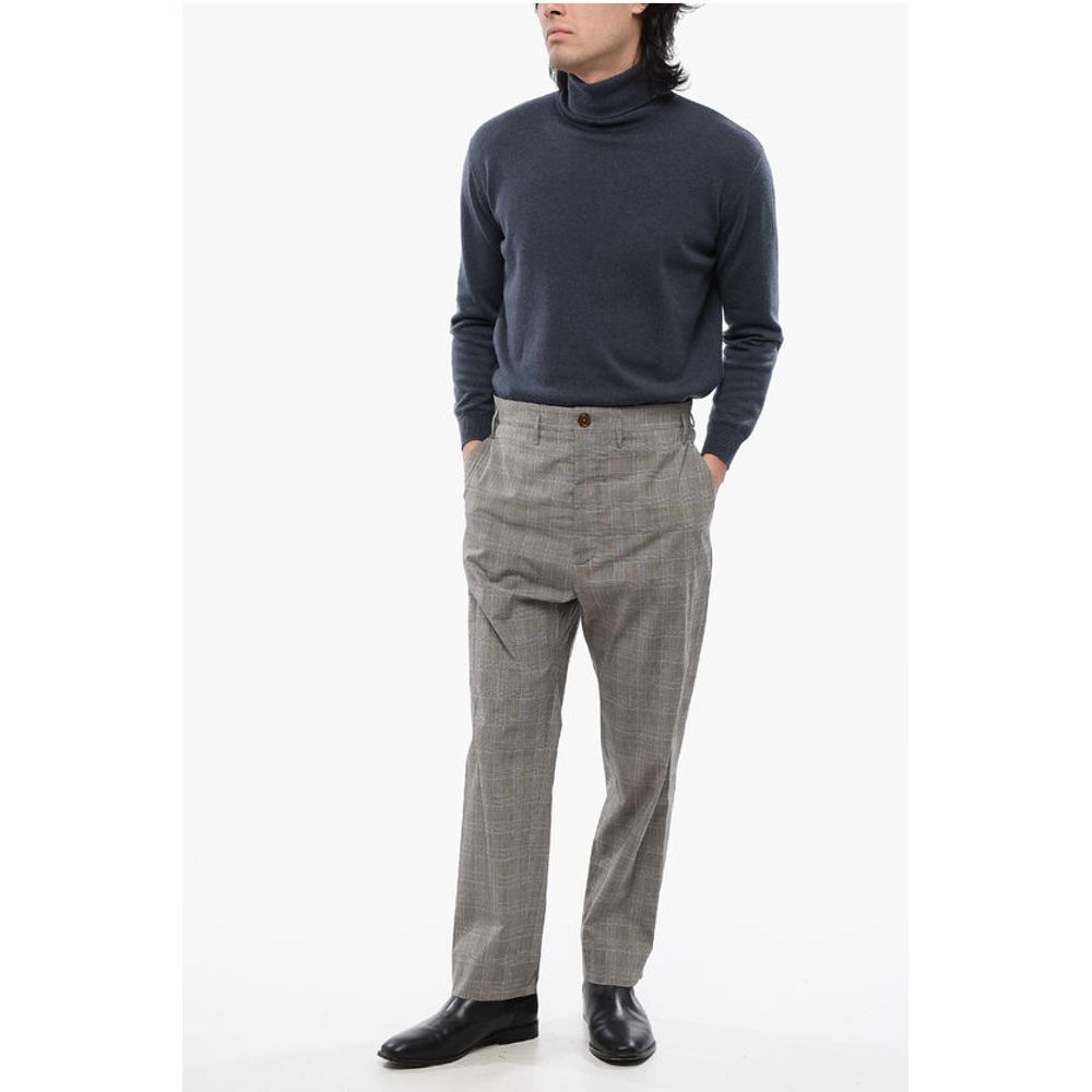 Vivienne Westwood Lightweight Cotton CRUISE Pants with Prince of Wales Motif