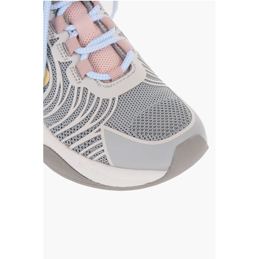 Moschino LOVE Mesh SPRINT50 Low-Top Sneakers with Contrast Detail