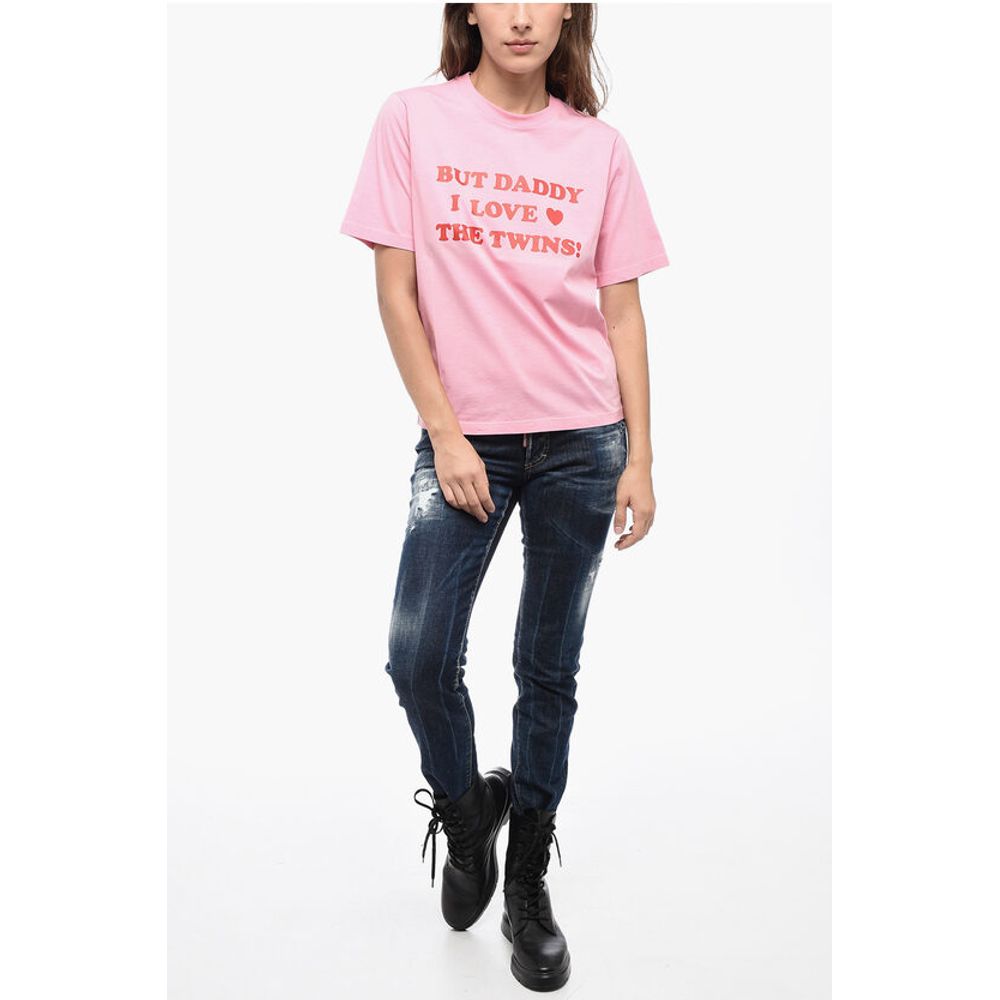 Dsquared² Crew Neck THE TWINS Cotton T-Shirt