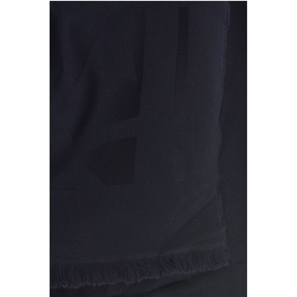 Saint Laurent Jaquard Foulard with Tone Sur Tone Logo