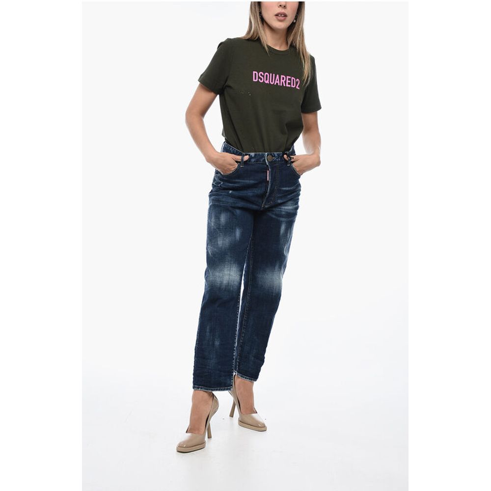 Dsquared² Boston Denims with Distressed Effect 20cm
