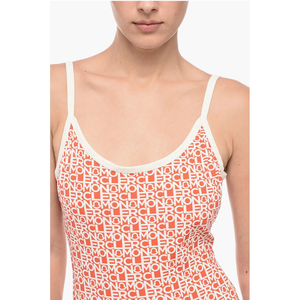 Moncler All-Over Logoed One-Piece Swimsuit