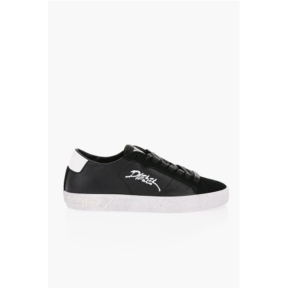Diesel Embroidered Logo LEROJI Eco-Leather Sneakers