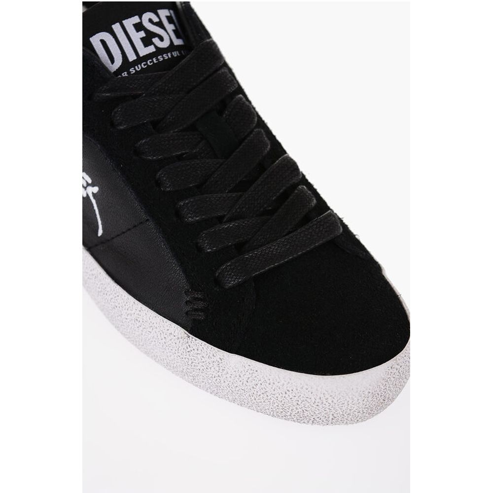 Diesel Embroidered Logo LEROJI Eco-Leather Sneakers