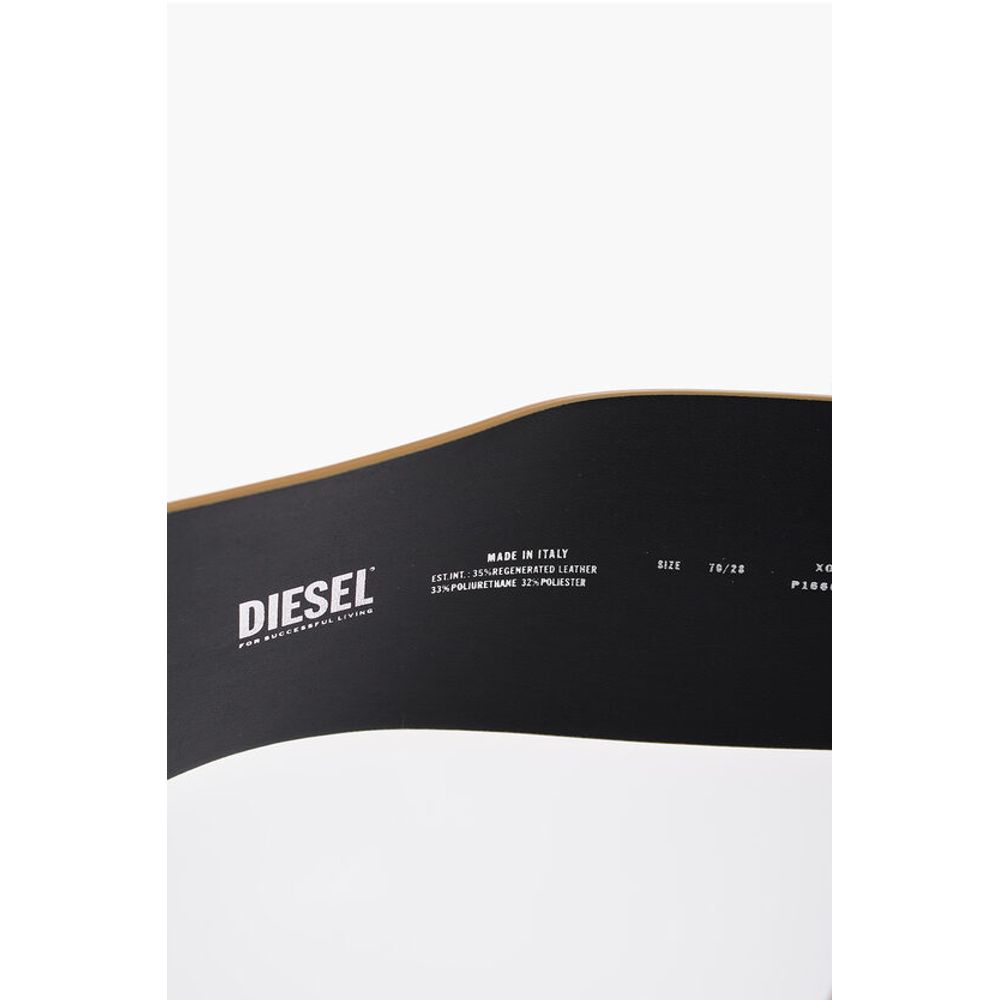 Diesel B-1DR 80 Oval Belt with Mirror Effect