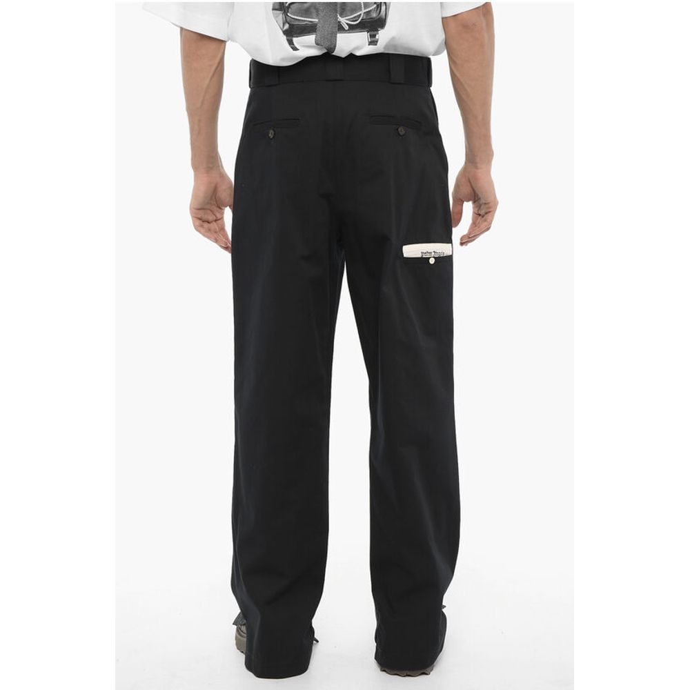 Palm Angels High-Waisted Straight Leg Pants