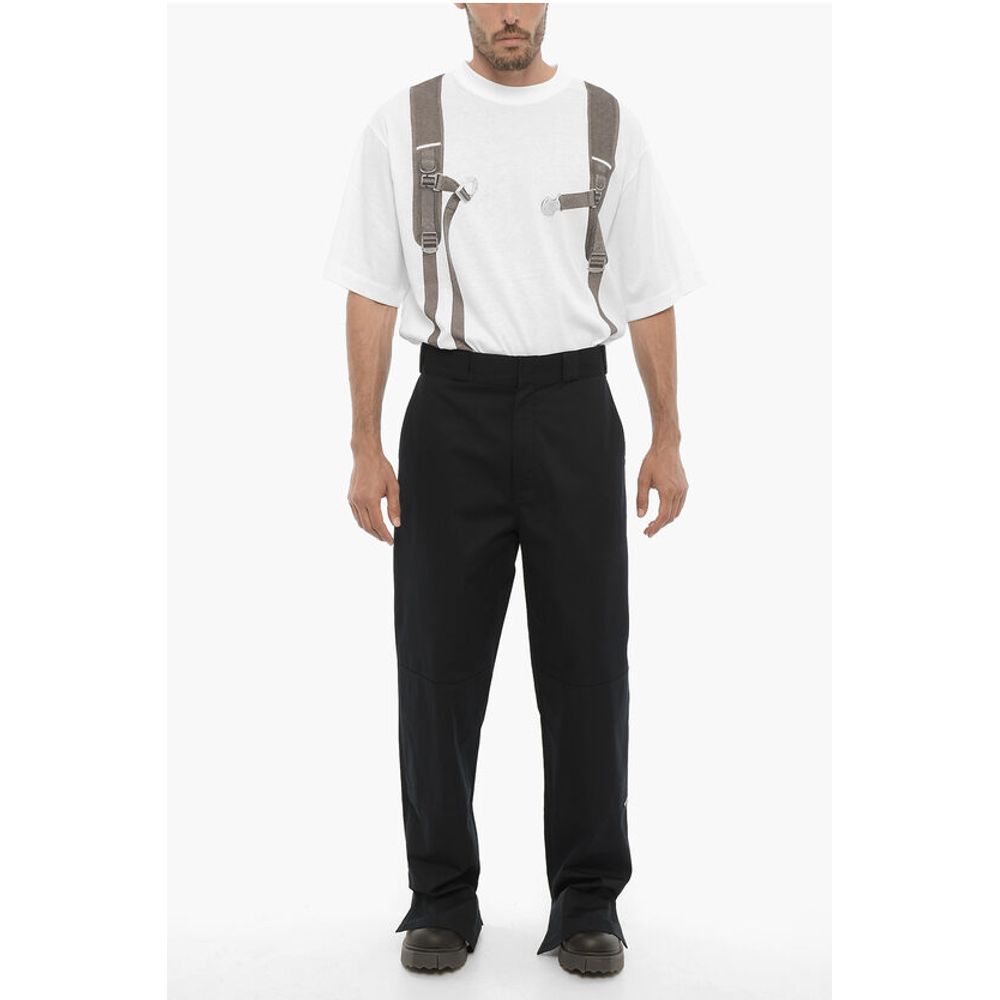 Palm Angels High-Waisted Straight Leg Pants