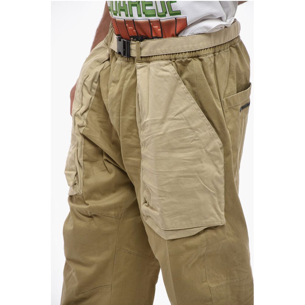 Dsquared² Two-toned Pully Pants with Buckle