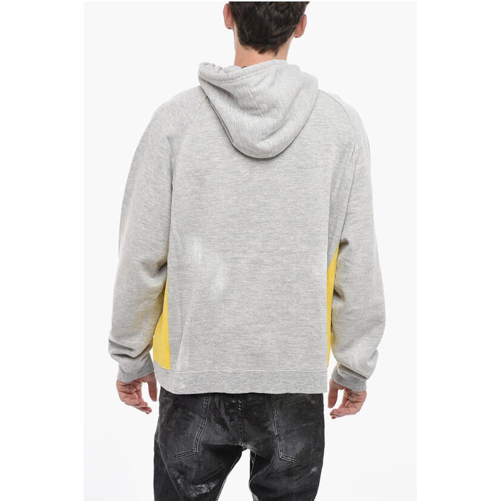 Dsquared² Two-toned Hoodie Sweatshirt with Embroidered Logo