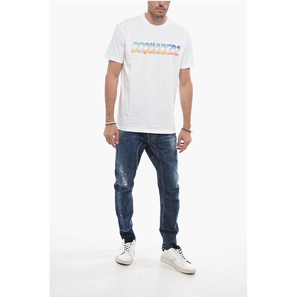 Dsquared² Cool Fit T-shirt with Glittery Effect
