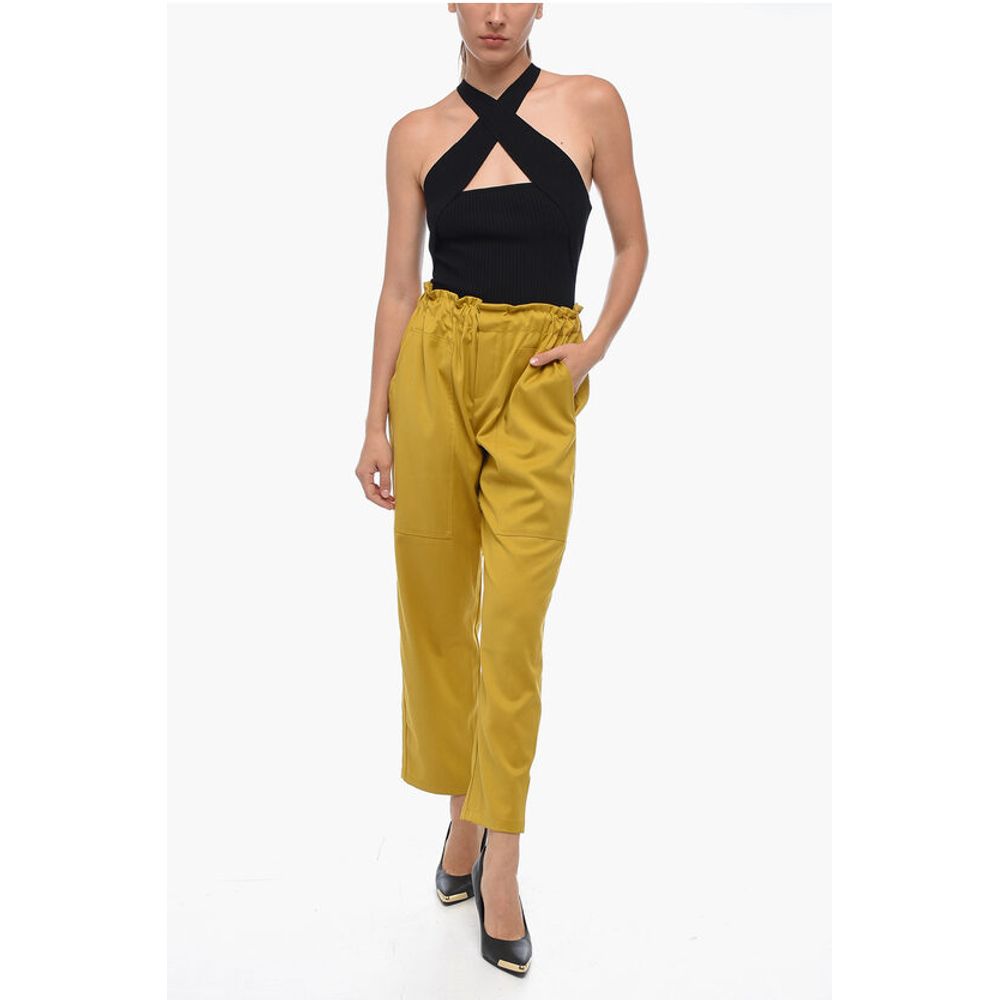 Edra High Waisted Slim Fit Pants