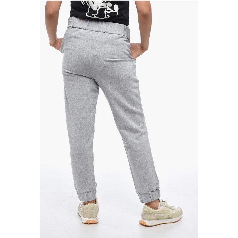 Fabiana Filippi Brushed Cotton Sweatpants with Rhinestoned Detail