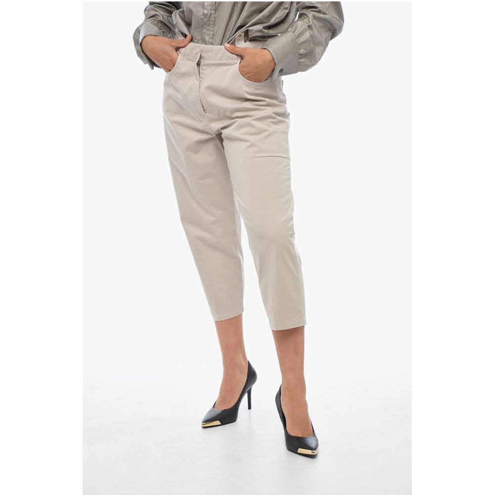 Fabiana Filippi 5 Pocket Cropped Fit Stretch Cotton Pants