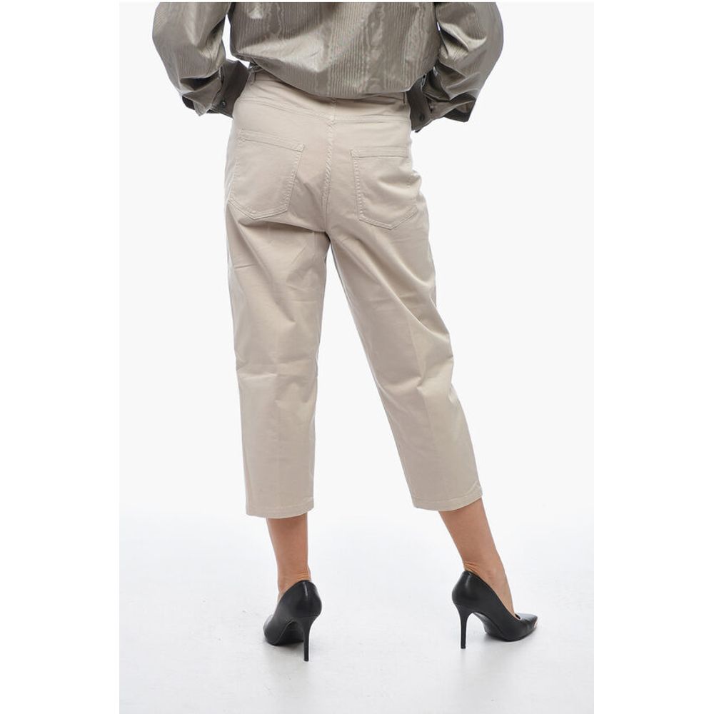 Fabiana Filippi 5 Pocket Cropped Fit Stretch Cotton Pants