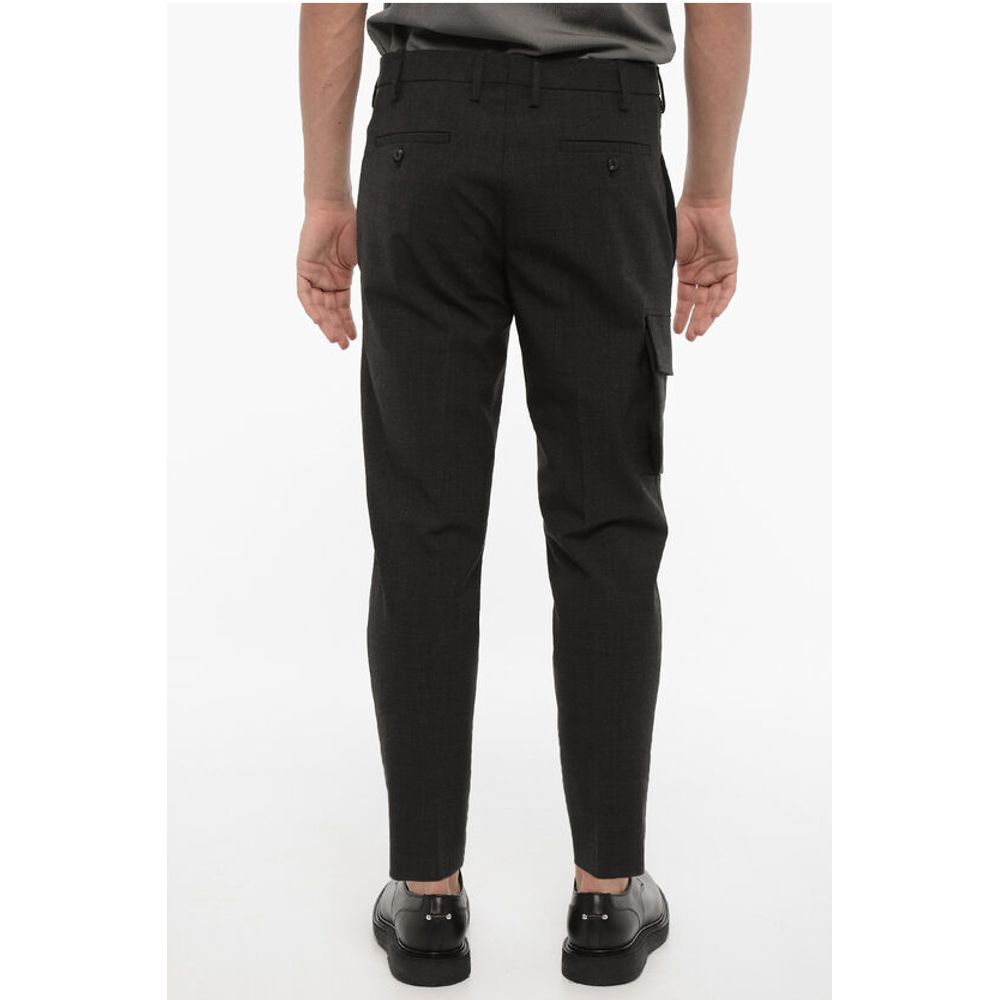 Neil Barrett Virgin Wool Blend Skinny Fit Cargo Pants