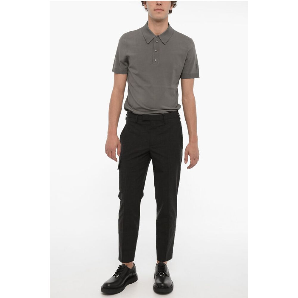 Neil Barrett Virgin Wool Blend Skinny Fit Cargo Pants