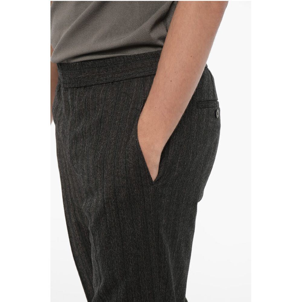 Neil Barrett Slim Fit Virgin Wool Pants with Ankle Zip