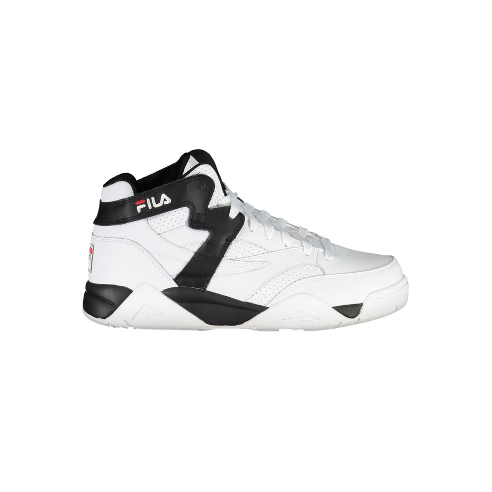 Fila White Polyester Athletic Sneakers