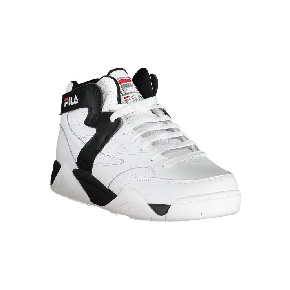 Fila White Polyester Athletic Sneakers