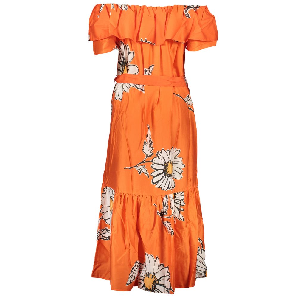 Desigual Orange Cotton Casual Dress