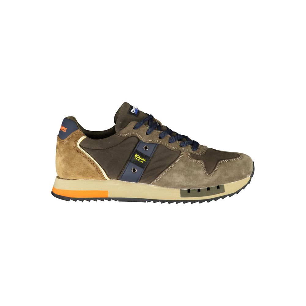 Blauer Green Polyester Athletic Sneakers