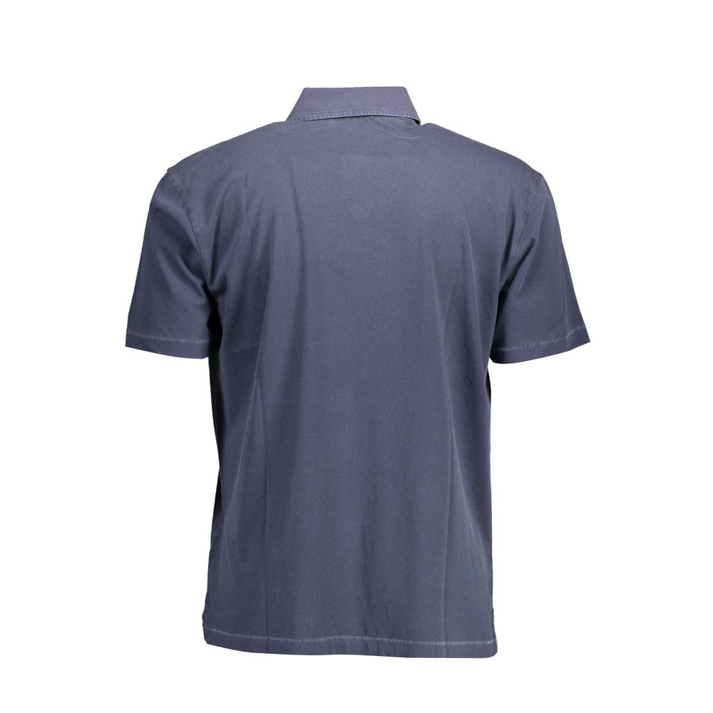 Gant Blu Cotton Mens Polo Shirt