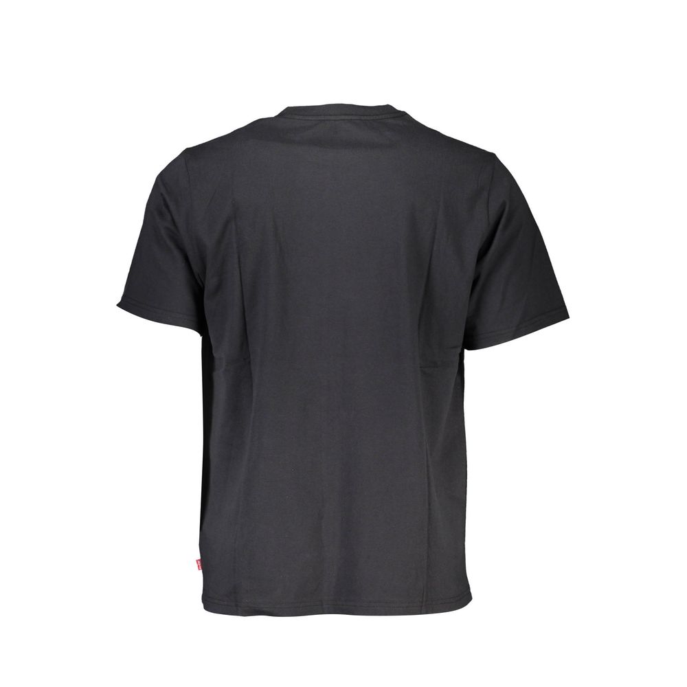 Levi's Black Cotton Men T-Shirt