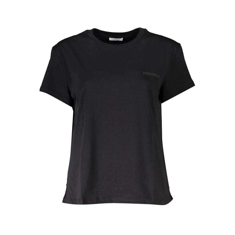 Patrizia Pepe Black Cotton T-Shirt