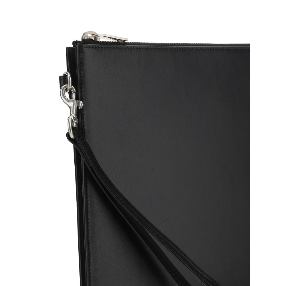 Saint Laurent Black Calf Leather Bos Taurus False