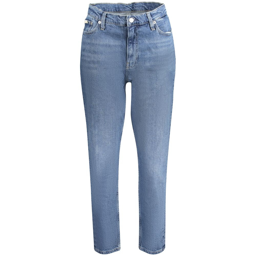 Calvin Klein Blue Cotton Women Jeans