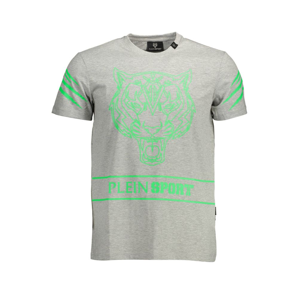 Plein Sport Brown Cotton Men T-Shirt