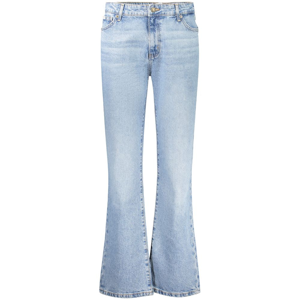 Guess Jeans Blue Cotton Straight-Leg Jeans