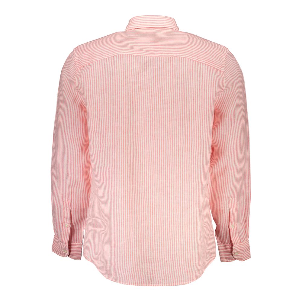 North Sails Pink Linen Pattern Shirt