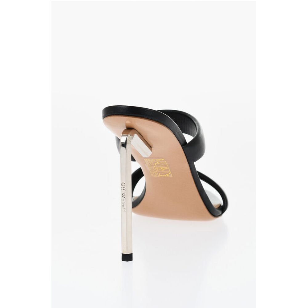 Off-White Leather ALLEN Sandals With Heel 11 cm