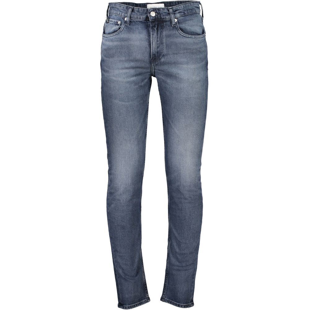 Calvin Klein Blue Cotton Skinny Jeans