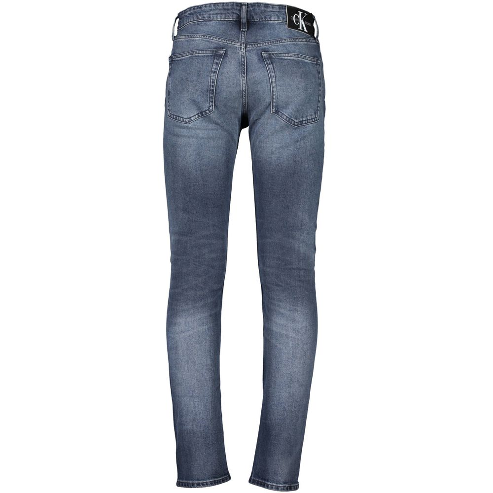 Calvin Klein Blue Cotton Skinny Jeans