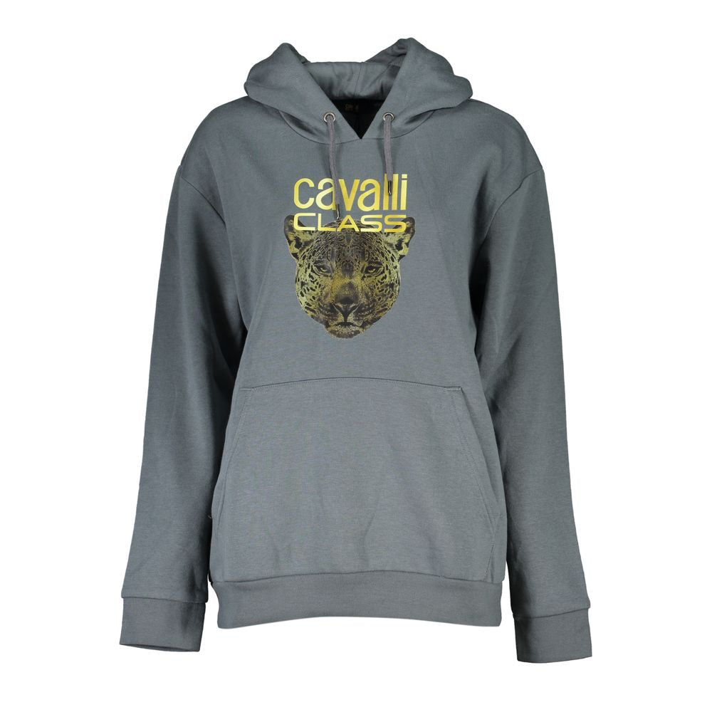 Cavalli Class Gray Cotton Sweatshirt