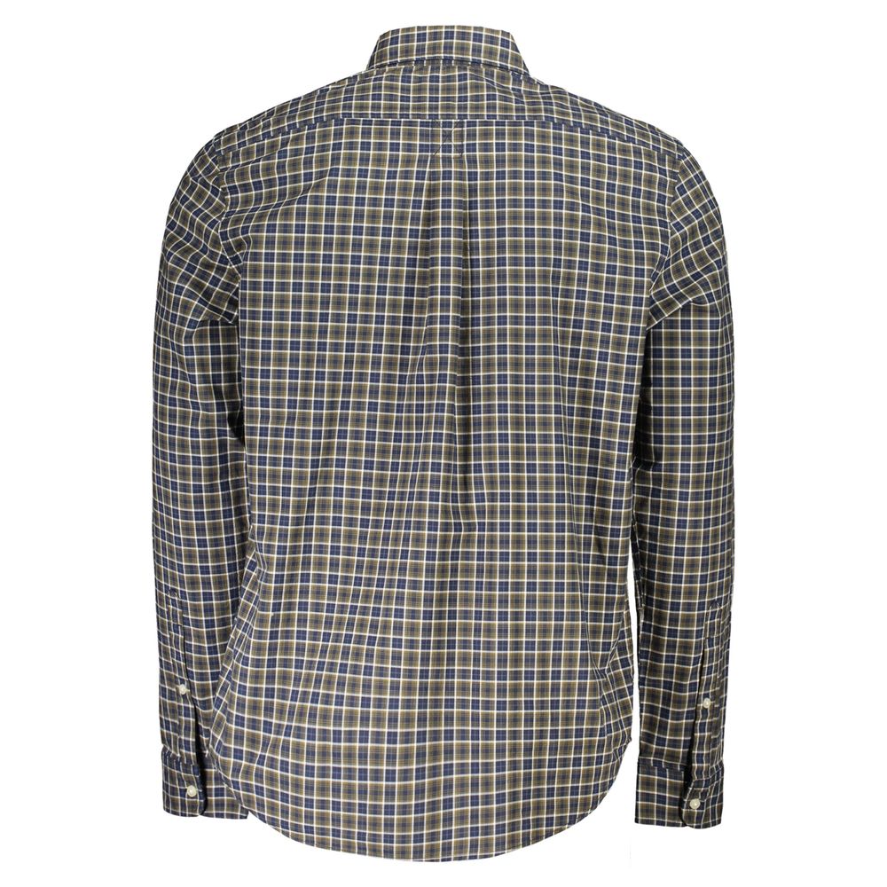 Timberland Blue Cotton Pattern Shirt